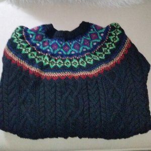 Polo Ralph Lauren navy cable knit sweater